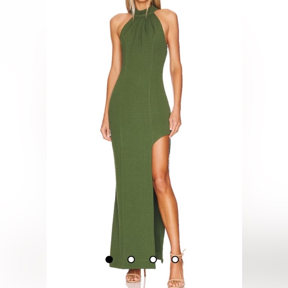 Elliatt High Neck Green Dress